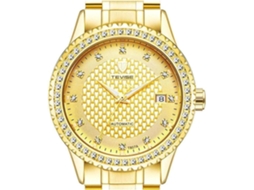 Lurelia Relógio Mecânico Masculino, Automático, Data/calendário, Aço Inoxidável, Dourado