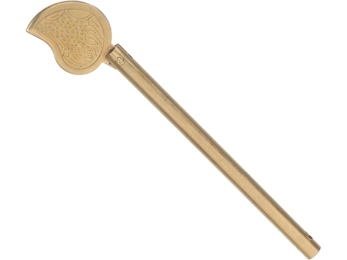 Fechadura De Porta Retrô Em Cobre Armário Com Travamento Rápido E Design Confiável Formato Folha