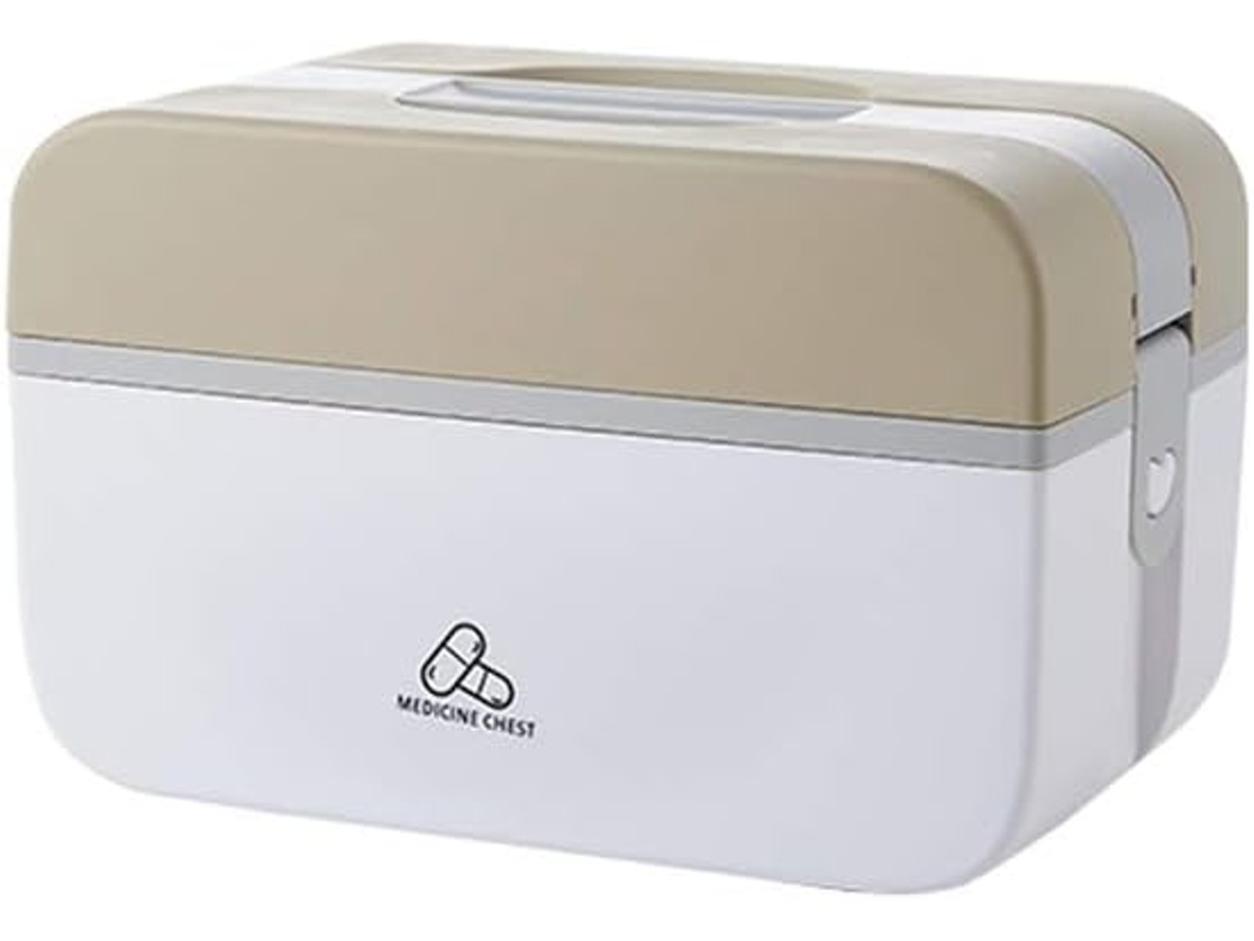 Caixa De Armazenamento Medicamentos Criativa E Doméstica, Dobrável, Com Vários Compartimentos, Em Saco Plástico Marrom. Aquaforge