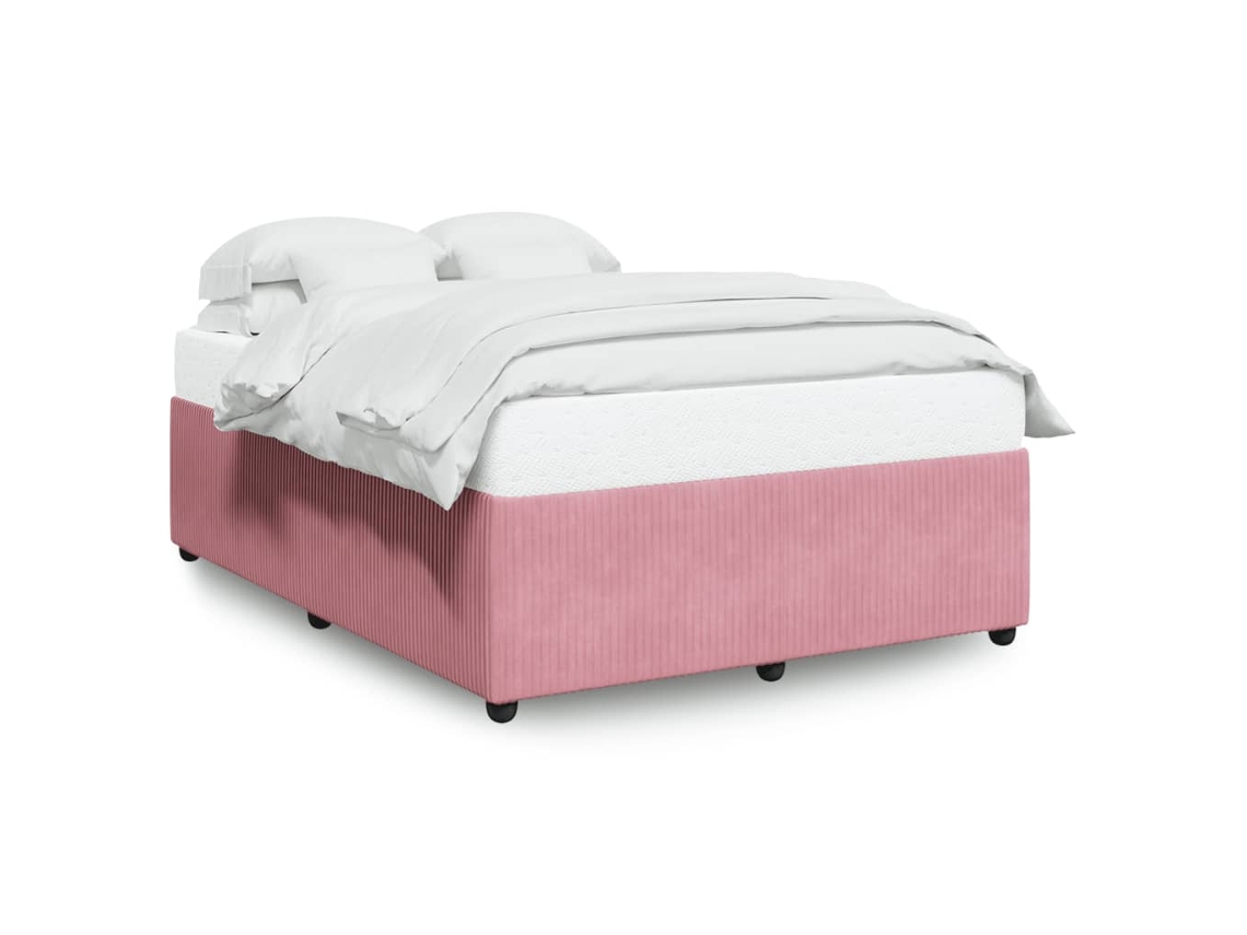 Bed Frame, Bed Frames Vidaxl Cor-de-rosa Veludo (160 X 200 Cm)