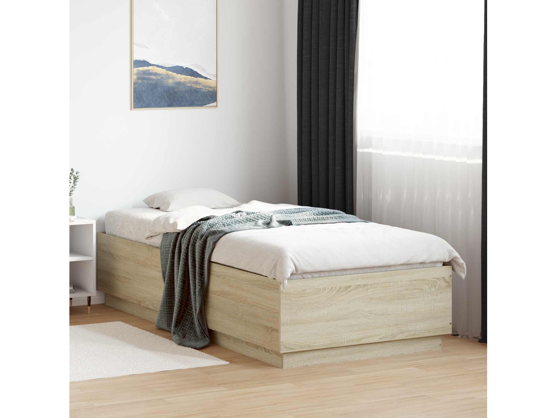 Vidaxl Estrutura Da Cama Carvalho Sonoma 80 X 200 Cm