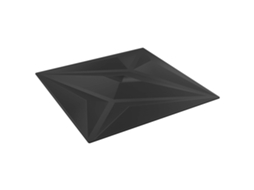 Vidaxl Painéis De Parede 48 Unid. 50 X 50 Cm Estrela Preta Espuma Xps
