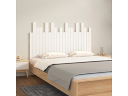 Cabecero de pared 140x3x80 cm madera maciza de pino blanco