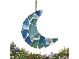 Decoração de Lua, Ornamento Acrílico 2d, Parede Azul da Amizade, para Casa, Quarto, Hall de Entrada, Jardim, Festa na CHABERLU