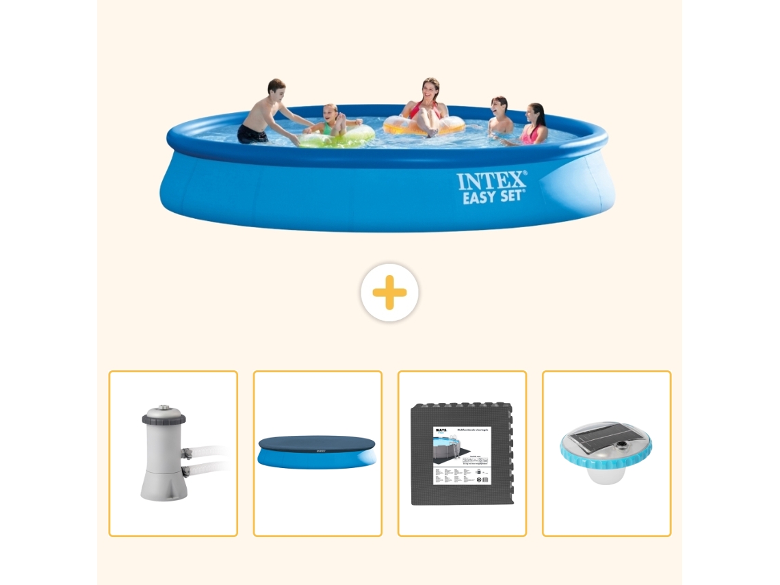 Intex Piscina Easy Set Redonda - 457x84 Cm - 5-peças S312