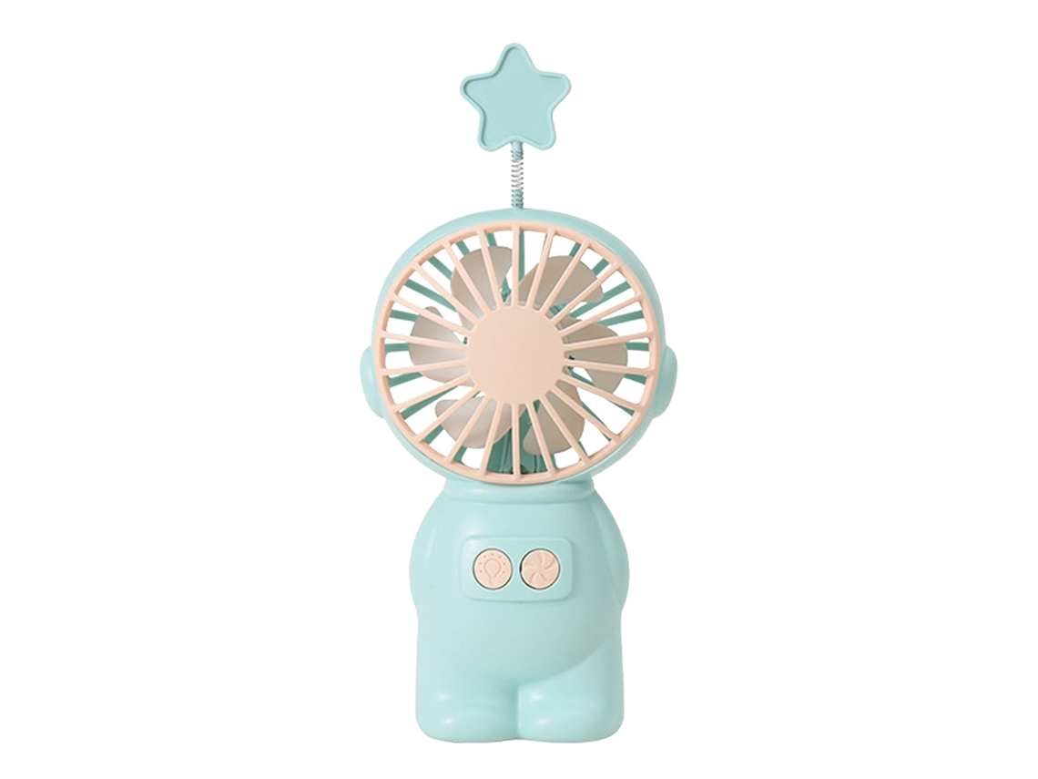 Ventilador Portátil Rechargeável Silencioso Luz Noturna
