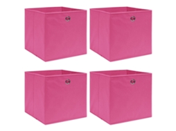 Storage Box, Storage Boxes Vidaxl Cor-de-rosa Tecido (n/a)
