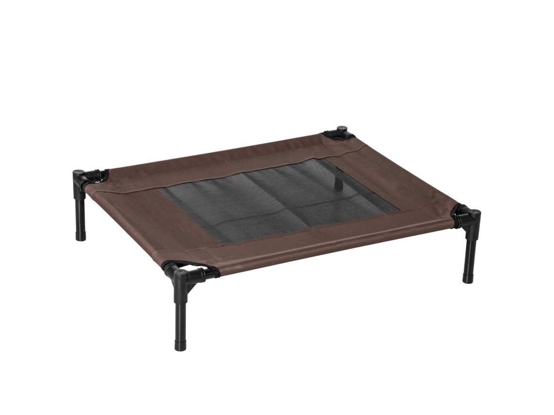 Cama Elevada Tela Lavável Marrom 76x61x18 VOLTEDGE