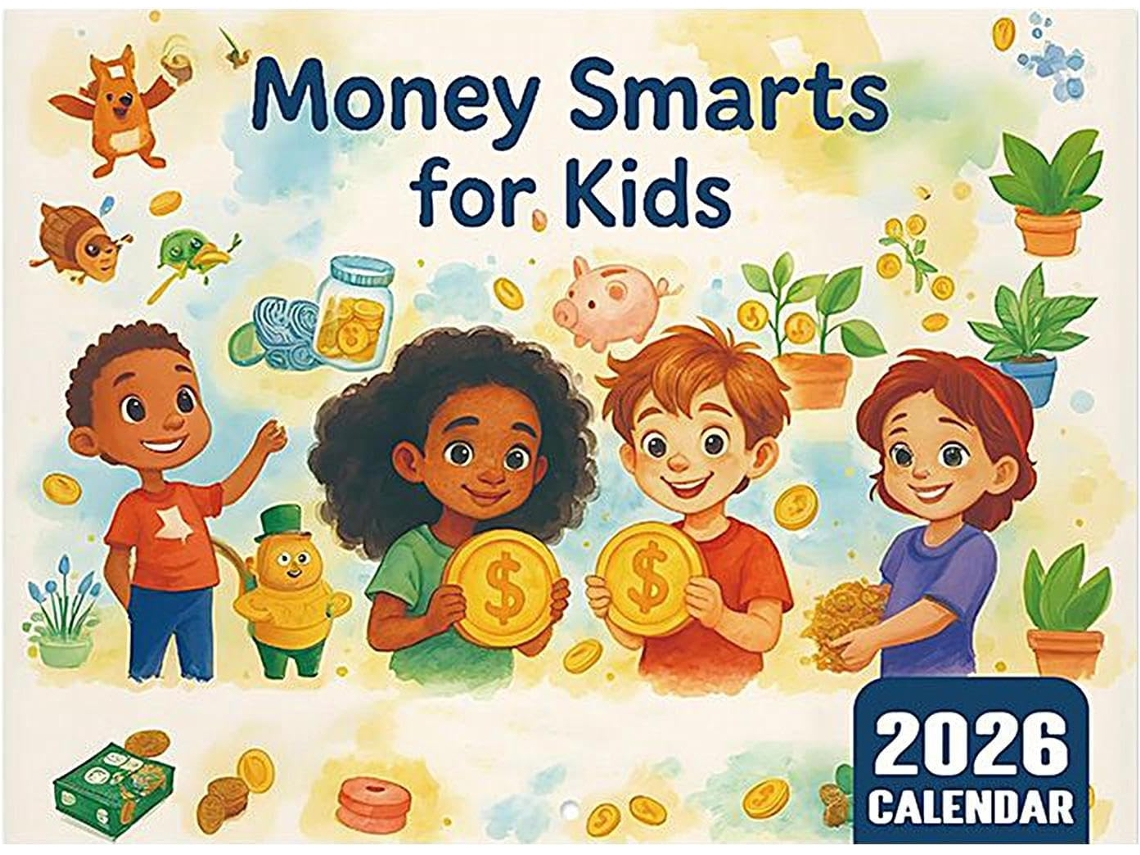 Calendário De Gestão Financeira- Educativo Interativo Sobre Dinheiro Para Meninos E Meninas, Com Ilustrações
