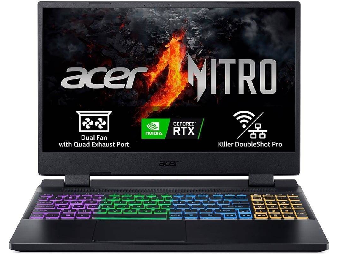 Portátil Gaming ACER Nitro 5 AN515-58-59WH (Outlet Grade A - 15.6'' - Intel Core i5-12450H - RAM: 16 GB - 512 GB SSD - NVIDIA GeForce RTX 4060)