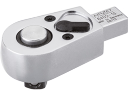 HAZET 6402-1S Cabeça de Catraca Reversível Quadrado Insertável 9 X 12 mm Quadrado Maciço 3/8 Polegadas 10 mm 61 mm