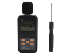 Primerox medidor Digital de Nível de Som Decibelímetro 30 130db Sensor Inteligente com Bloqueio Max/min e Modo Noturno