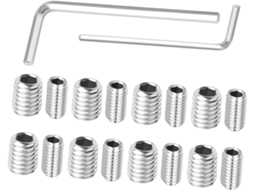 Conjunto De 18 Parafusos E Fixadores Para Maçaneta Freezer Toddmomy, Em Aço Inoxidável, Com Chaves Allen, Acessórios