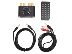 Amplificador Bluetooth 20w+20w com controle remoto e entrada aux EOOCOO