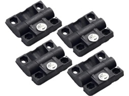 Conjunto De 4 Dobradiças Ajustáveis Com Controle Torque E Posição, Em Plástico, Com Instalação Por Parafuso, Para Uso