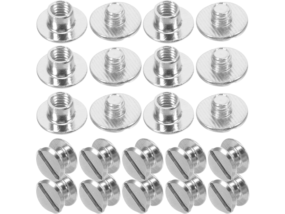 Kit de 200 Rebites Gatuida Metálicos para Encordoamento, Chicago Rebites para Álbuns de Fotos, Decoração, Parafusos E