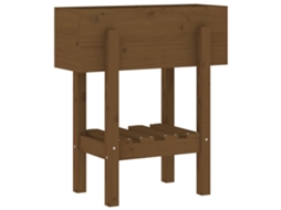 Garden Planter, Garden Planters Vidaxl Marrom Madeira De Pinho (62 X 30 X 69 Cm)