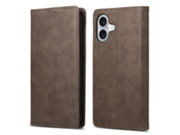 Capa De Couro Sintético Df-05 Para Iphone 16 Com Bloqueio Rfid