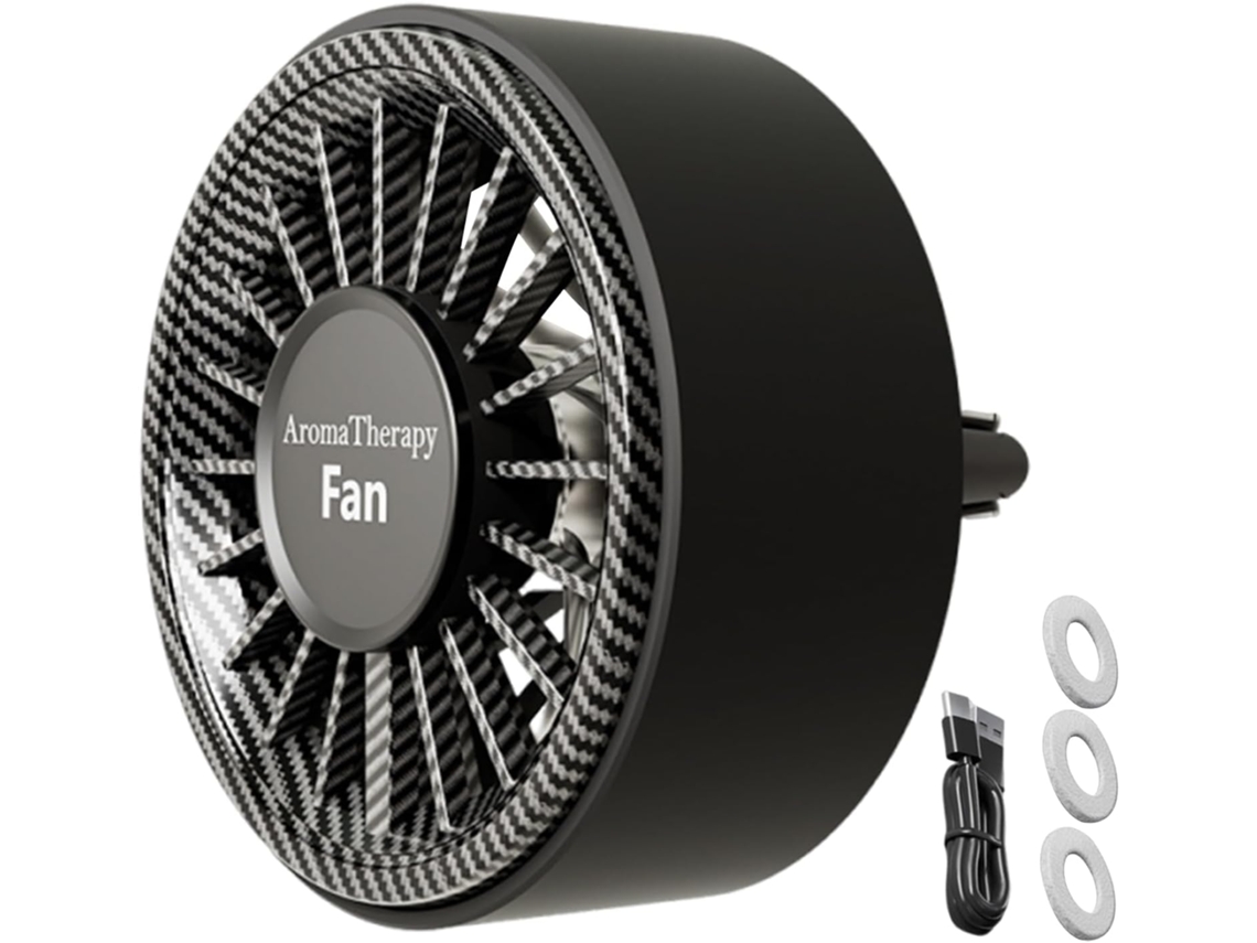 Ventilador Refrigerador Portátil Pequeno Para Carro Com Decoração Perfumada