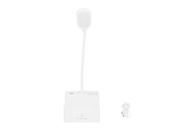 Rebe-lâmpada De Escritório Led Para Estúdio Com Toque, Usb, Plegável E Porta Lápis Luz Branca E Quente