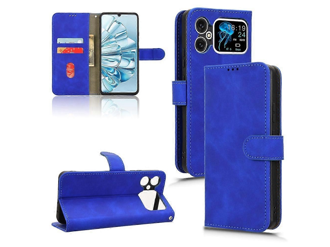 Capa De Celular De Couro Com Flip Magnético Skin Feel