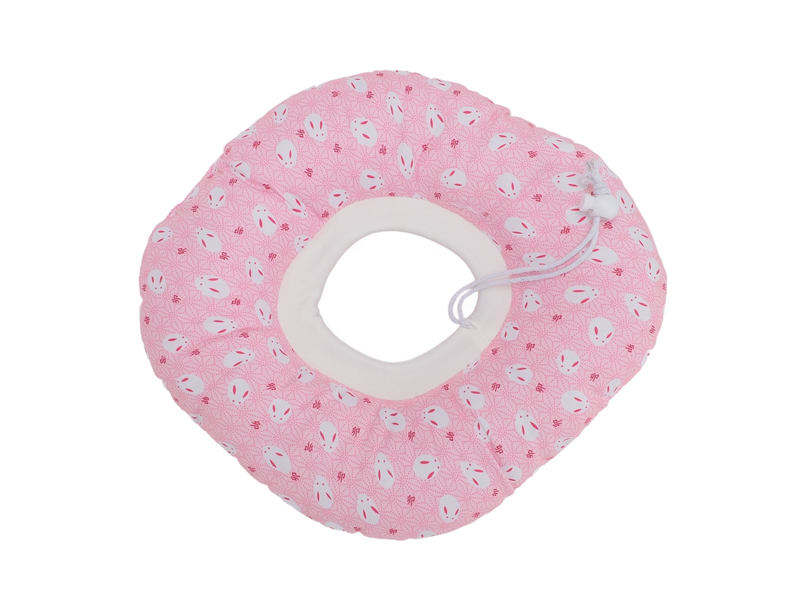 Almofada Com Buraco Para Ouvidos, Algodão Macio, Redução De Pressão Para Dormir De Lado, Cor Rosa