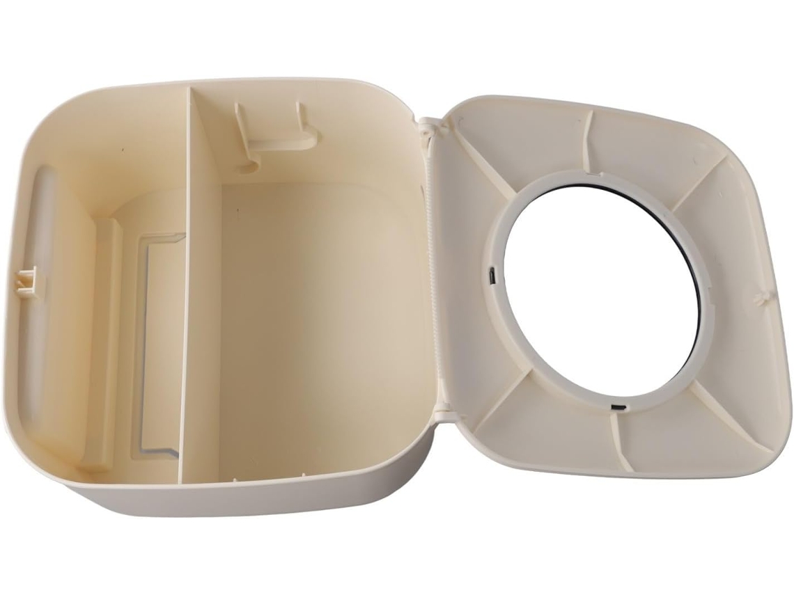 Suporte Para Vaso Sanitário Com Tampa E Prateleira, Sem Necessidade De Furar, Caixa Organizadora De Plástico Cáqui Para