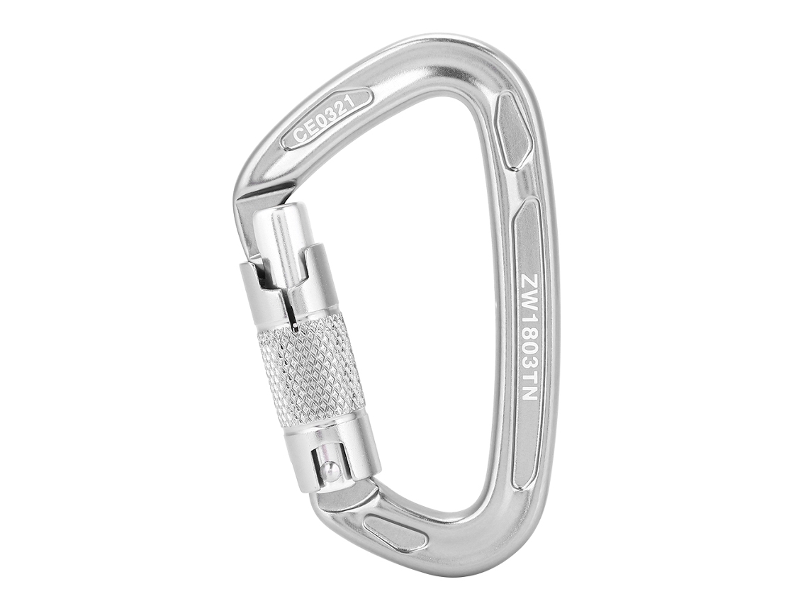 Mosquetão de Resgate 25kn para Escalada Outdoor Cinza
