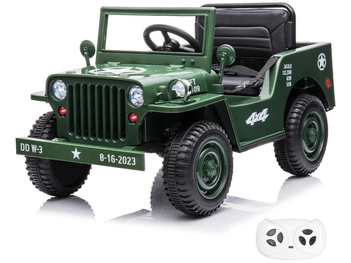 Carro Elétrico Para Crianças - Willys 12v - 1 A 6 Anos - Verde
