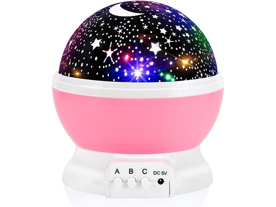 Projetor De Estrelas, Luz Noturna Para Crianças, Nebulosa E Lua, 9 Modos De Cor, Usb Ou Pilhas Aaa