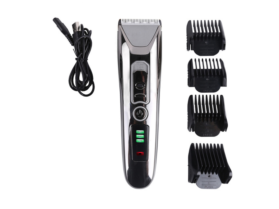 Máquina de Cortar Cabelo Máquina de Cortar Cabelo Profissional Sem Fio para Corte de Cabelo Lâmina Cerâmica Aparador de Barba Barbeiros K JEDBESETZT