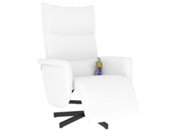 Massage Recliner Chair, Massage Recliner Chairs Vidaxl Branco Couro Artificial