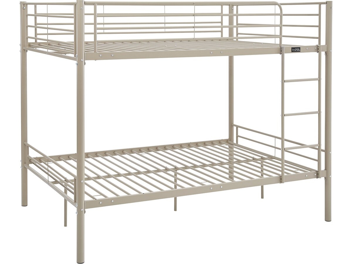 Cama de Beliche HABITAT ET JARDIN Adam, Estrado de Molas 140x190cm, Taupe