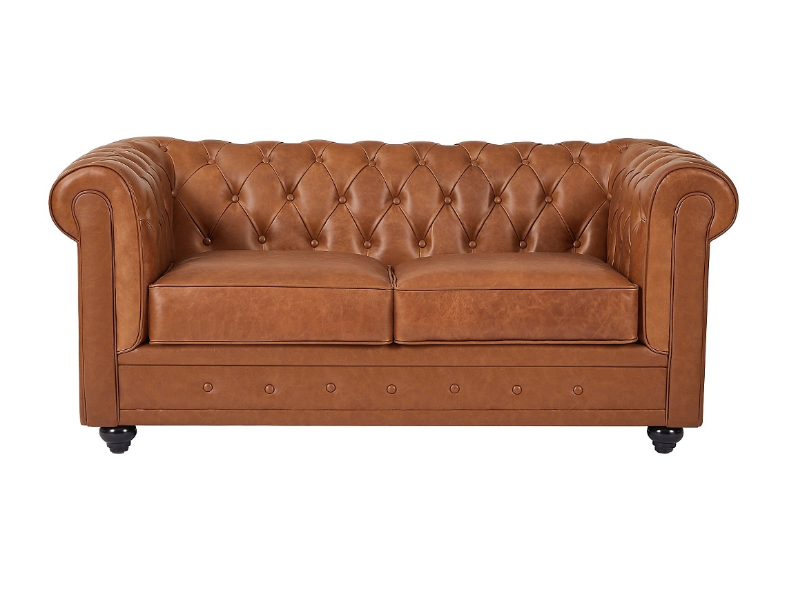 Sofá Fixo Chesterfield VENTE-UNIQUE.PT (72 x 165 x 88 cm)