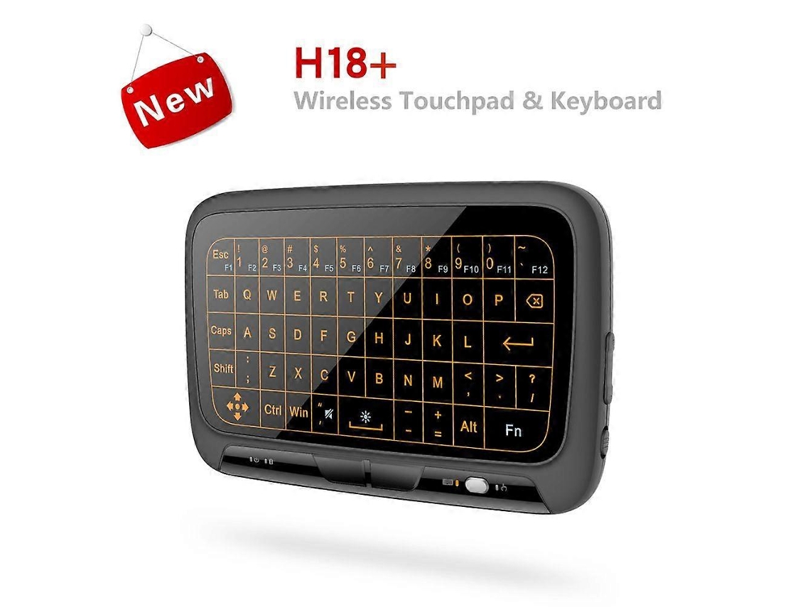 Teclado Touchscreen H18 Sem Fio Flying Mouse Keyboard Mini Touchpad 2.4g Teclado Sem Fio Ly Ebike