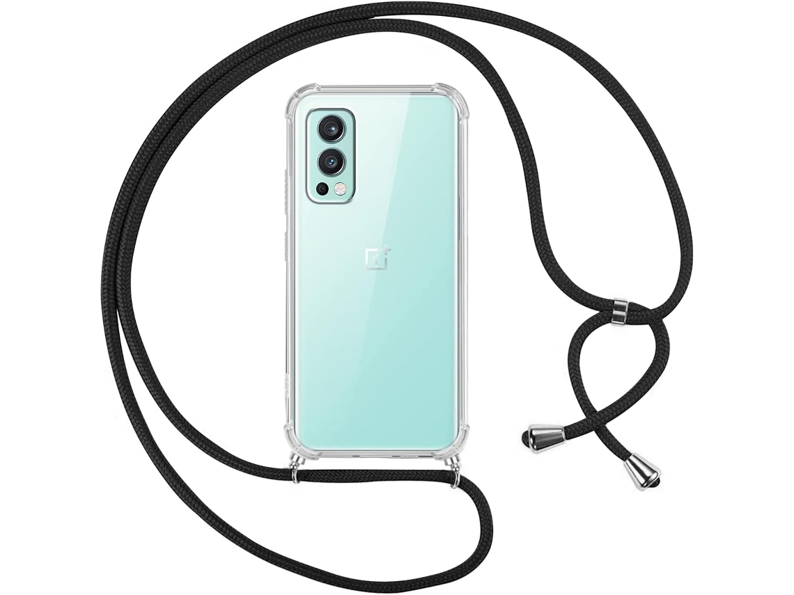 Correia Colar Alça para Oneplus Oneplus Nord 2 5G HONGWE. Silicone Anti-Choque Transparente