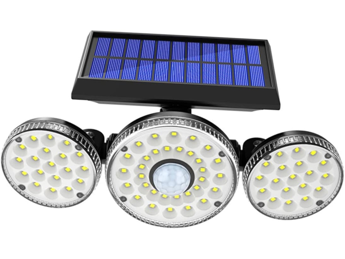 Luminária Solar Externa Com Sensor Inteligente, Alto Brilho, Baixo Consumo De Energia, Luz De Segura Gokoco
