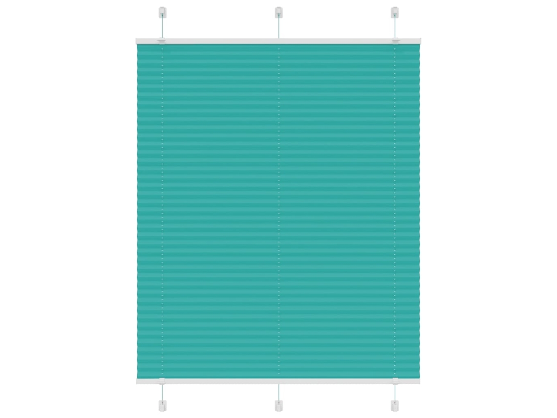 Vidaxl Gasolina Verde Plissada Cega 110x100 Cm Largura Tecido 109,4cm
