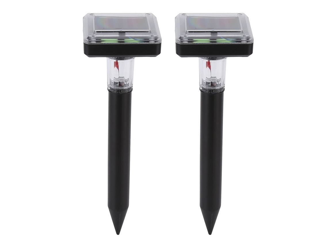 2pcs Repelente Ultrassônico Solar Led para Toupeiras, Vole e Marmotas Jardim S/MARCA