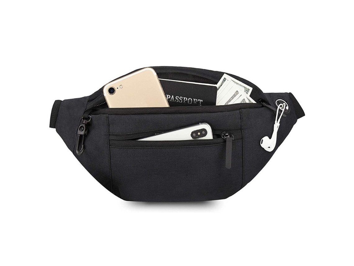 Bolsa de Cintura, Impermeável, 4 Bolsos, Zíper AQUAFORGE
