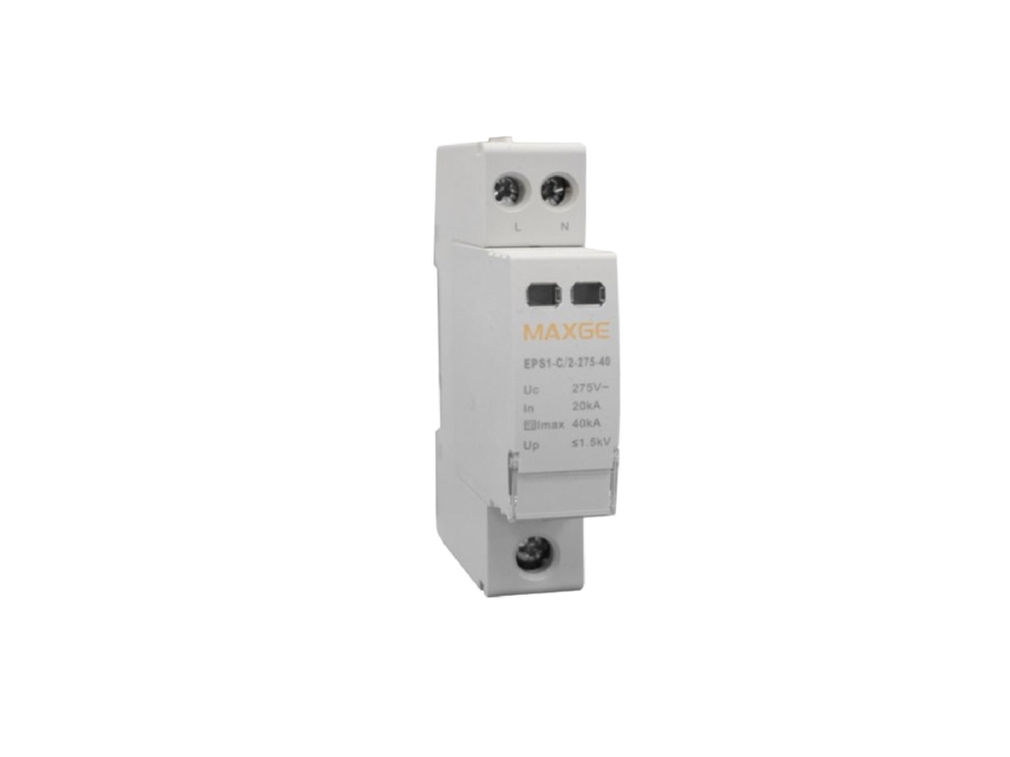Protetor Contra Sobretensões Transitórias Maxge 1p+n-classe Ii-20ka-40ka-1,5kv 2p