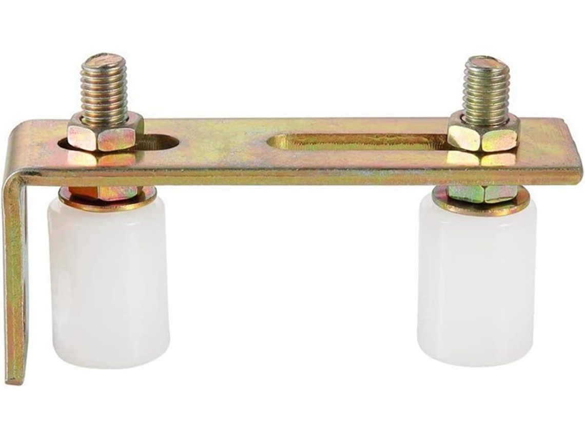 Rodízios De Nylon Resistentes Para Portão Deslizante Com Suporte Em L Conjunto Ferragens, Ideal Para Uso Residencial E