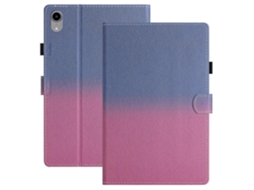Capa de couro inteligente com costura gradiente Webake para iPad Pro 11 (2024)