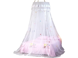 Mosquiteiro Suspenso Nuobesty Para Cama, Com Renda E Dossel, Estilo Pavilhão, Material De Poliéster Durável E Leve Para