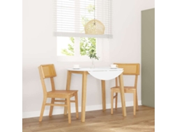 Vidaxl Cadeiras De Jantar 2 Pcs Madeira De Seringueira Maciça