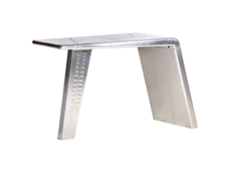 Vidaxl Secretária Aviador 112x50x76 Cm Metal Prateado