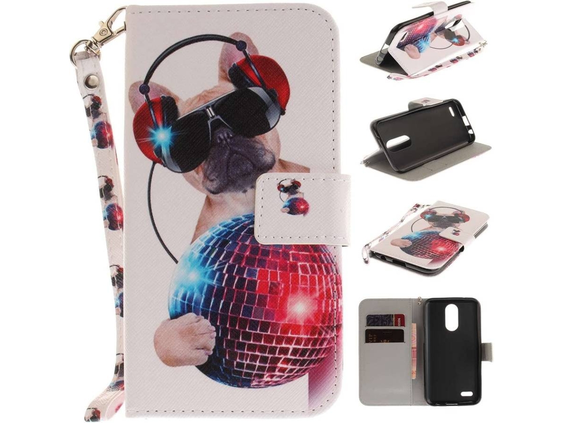 Capa LG K10 2017 HONGWE. Cão da moda