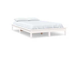 Bed Frame, Bed Frames Vidaxl Branco Madeira De Pinho (150 X 200 Cm)