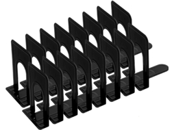 Suportes de Metal para Livros, Dvds, Estante, Cozinha, Escritório, Escola, Biblioteca, 126 X 147 X 170 Mm, Pretos, 8 Pares BRILVIBERA