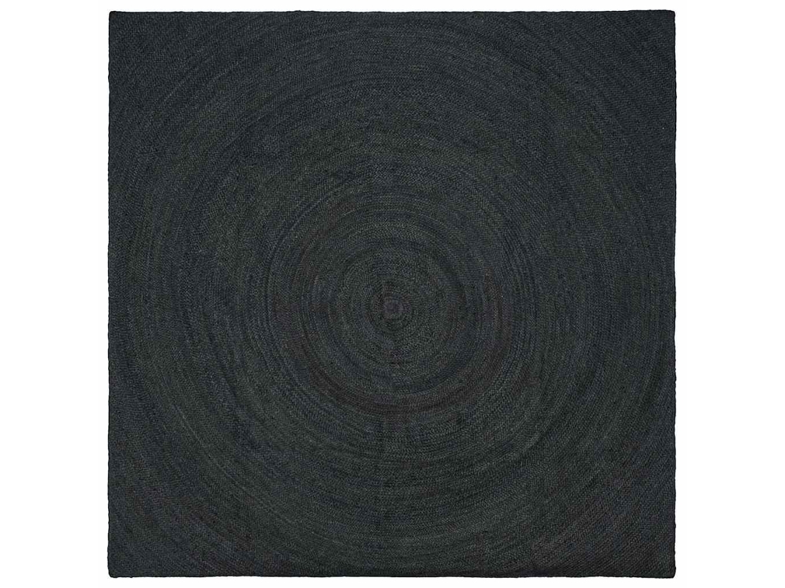 Vidaxl Tapetes De Área Cinzento-escuro 300 X 300 Cm Juta